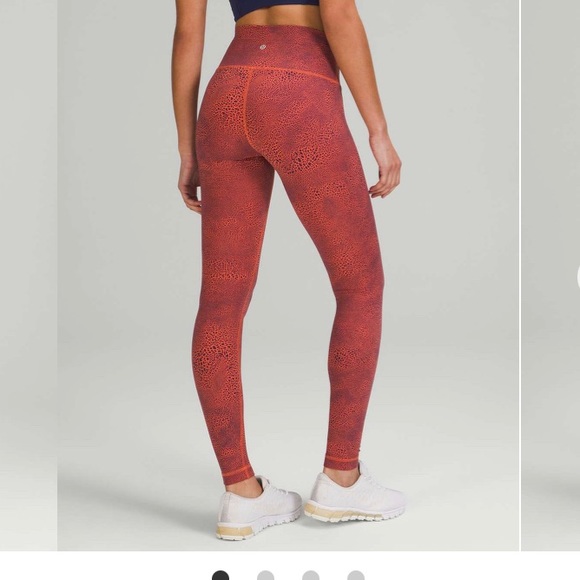 lululemon athletica Pants - Lululemon Wunder Train High-Rise Tight leggings crackle glaze vintage larkspur